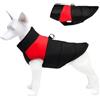 Generic 1 pz Pet Vestiti Cane Gilet Giacca Da Sci Autunno e Inverno Caldo Pet Abbigliamento, S, Rosso