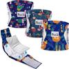 Slowton Male Dog Diapers Wraps, Pannolini lavabili fasce per la pancia con cuscinetti aggiuntivi, Pannolini altamente assorbenti con chiusura flessibile, confezione da 5
