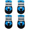 Generic Set di 4 scarpe sportive per cani, traspiranti e impermeabili, antiscivolo, per sport all'aria aperta, stivali da pioggia (M, blu)