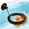 Generic Betta - Anello di alimentazione per evitare turbolenze d'acqua di lavare il cibo nel filtro, pratico cibo rotondo galleggiante, adatto per Guppy, pesci rossi e altri piccoli pesci (1 pezzo)