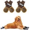 Generic 2 paia di calzini antiscivolo per cani per evitare di leccare le zampe, scarpe per cani per marciapiedi caldi, stivaletti per cani di taglia piccola, media e grande, protezioni per zampe per pavimenti