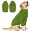 Queenmore Maglione per Cani XL, Dolcevita Morbido e Caldo, Per Labrador | Border Collie, Golden Retriever - Maglione Per Cani (Verde, XL)