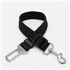 Generic Cintura di sicurezza regolabile per cani in nylon resistente, imbracatura da viaggio con clip di fissaggio sicuro per uso quotidiano sul veicolo, nero