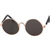 Generic Occhiali vintage a forma di gatto, per cani di piccola taglia e gatti, accessori per foto, riflettenti, colore nero