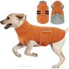 Hjumarayan Cappotto invernale per cani, foderato con apertura per imbracatura, caldo cappotto invernale per cani, per Border Collie, pastore australiano (arancione, XL)