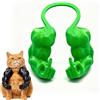 Generic Costume divertente con stampa 3D con braccia muscolose di gatto, comodo accessorio per spalla per cosplay felini. Giocattolo leggero in PLA bianco, dito medio verde, dito medio verde