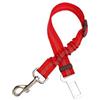 Generic Cintura di sicurezza per cani da auto, regolabile, con imbottitura elastica, fibbia in metallo rinforzato, design anti-groviglio, per animali domestici di piccola e media taglia (rosso)