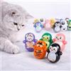 Generic 10 Pz Indoor Auto Rolling Cat Toys Set Batteria Libera Stile Casuale Plastica Leggera Interattivo Gattino Puzzle Giocattoli
