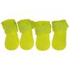 PureBowlic Stivali impermeabili per cani con suola in gomma antiscivolo, scarpe protettive per animali domestici per cani di piccola e grande taglia, per cinghia regolabile, confezione da 4 pezzi