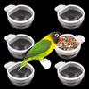 Generic 6 mangiatoie in plastica per uccelli per pappagalli mangiatoie per pappagalli ciotole comode da appendere per uccelli, pappagalli, calopsitte, piccoli animali