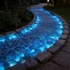 Generic 200 pietre fosforescenti per acquario, ciottoli luminosi per decorazione acquario, rocce decorative incandescenti per ciotole per pesci, vasi e piante in vaso, pietre preziose in resina atossica, blu