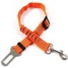 Generic Cintura di sicurezza per cani da auto, regolabile, con imbottitura elastica, fibbia in metallo rinforzato, design anti-groviglio, per animali domestici di piccola e media taglia (arancione)