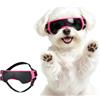 Enjoying Occhiali da sole per cani di piccola taglia, protezione UV, antivento, anti-appannamento, per animali domestici, rosa
