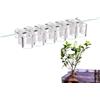 Generico Supporti Per Piante Acquario 6 Pezzi Supporto di Piantagione Trasparente | Vasi Appendiabili Per Piante Acquario Per Coltivazione Casa Decorazione Arredamento Piante Acquatiche Vasche Pesci