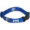 Como 1907 - Collare Blu Royal per Cane - Taglia S - Raso di Poliestere Riciclato - Design Ufficiale Squadra - Made in Italy