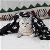 Generic Coperte per animali domestici (90 x 71 cm), morbida coperta in pile con stampa di zampe, calda e traspirante, simpatica, per gattini, cuccioli e altri animali, essenziali per animali domestici, nero