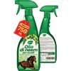 Gardemia Olio di Neem per Cavalli Spray 750ml Sgradito a Zecche Mosche Pulci Zanzare Tafani Insetti con Geranio e Citronella Azione Naturale abbinabile a Repellente Antiparassitario Aroma Gradevole
