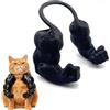 Generic Costume divertente con stampa 3D con braccia muscolose di gatto, comodo accessorio per spalla per cosplay felini. Giocattolo leggero in PLA con dito medio, pugno nero