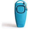 Seiwei 2 in 1 cane cucciolo Clicker e fischietto di formazione, Clicker per addestramento per cane, gatto, azzurro, 1 pezzo