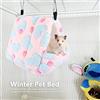Yctze Accogliente Cuccia in Cotone per Criceti, Petauri dello Zucchero, Mini Ricci e Scoiattoli - Nido in Morbido Peluche per Piccoli Animali (17 * 15#02)