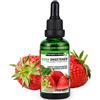 ALPHAPOWER FOOD: Stevia liquida, (1 x50ml Gusto fragole fruttate) Gusto liquido, Gocce aromatizzanti e dolcificante senza zucchero sostituto dello zucchero & calorie, dolcificante naturale, vegano
