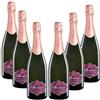 Generico Le Marchesine Franciacorta Bollicina - Vini Spumante del Franciacorta - (6 Bottiglie, Rosé Brut Millesimato Artio)