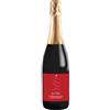 Bottle-Up Bottiglia di Prosecco Personalizzato DOC Spumante Extra Dry - Idea regalo esclusiva e originale per Natale (0,75L, Luci albero di Natale)