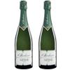 Generico Le Marchesine Franciacorta Bollicina - Vini Spumante del Franciacorta - (2 Bottiglie, Brut Nitens)