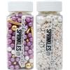 MS GOOD MakeSomeSweets Set di Sprinkles per Matrimonio - Elegante PURPLE WEDDING & WHITE BRIDE Commestibile Sprinkles - Vegano, senza olio di palma, 2 x 100g