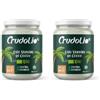CRUDOLIO - Olio Di Cocco Vergine Bio 500ml. | Spremuto a freddo | Crudo, puro e 100% naturale | Keto | Vegan | MCT (Confezione da 2)