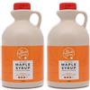 MapleFarm - Puro sciroppo d'acero Canadese Grado A, Dark Robust taste - Caraffa 1 l (Confezione da 2) - Pure maple syrup - succo d'acero