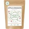 MoriVeda Moringa Dip Tea 100% naturale e vegano (miscela di foglie di Moringa a scelta, mela-cannella, melograno, zenzero, menta) Tè Moringa, 20 bustine mela-cannella