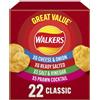 Walkers Confezione multipla di patatine fritte di varietà classica, 22x25g