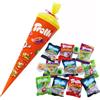 CAPTAIN PLAY Trolli Sacchetto Scuola 35cm riempito con dolci Trolli senza cioccolato, 14 pz. - regalo primo giorno di scuola & rientro scolastico