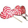 Fun Kandy's Codice 0732 / HSL Lecca lecca grande 76mm forma di cuore - Confezione da 40 pezzi