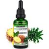 ALPHAPOWER FOOD: Stevia liquida, (1 x50ml Gusto ananas) Gusto liquido, Gocce aromatizzanti e dolcificante senza zucchero sostituto dello zucchero & calorie, dolcificante naturale, vegano
