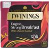 Twinings 1706 English Strong Breakfast Tea, 80 Tea Bags, 250g (Pack of 3)