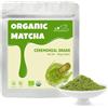 LWXLJMJZC - Matcha in Polvere Biologico Certificato UE, Grado Cerimoniale, 80 g (80 porzioni), Perfetto per Baristi|Teahouse|Latte|Frullati| Senza Glutine, Vegano
