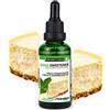 ALPHAPOWER FOOD: Stevia liquida, (1 x50ml Gusto torta di formaggio) Gusto liquido, Gocce aromatizzanti e dolcificante senza zucchero sostituto dello zucchero & calorie, dolcificante naturale, vegano