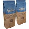 CAFES GUILIS DESDE 1928 AMANTES DEL CAFE Caffè Decaffeinato Intenso in Grani - 2kg - Miscela Naturale 100% - Aroma Ricco e Corposo - Senza Caffeina - Ideale per Espresso e Macchine da Caffè