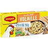 Maggi - Brodo Kub di pollame di sale ridotto, confezione da 12 cubi da 120 g