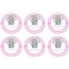 irpot Mini Cialde Decoshape Evento e Personaggio Scelta 24 pz topper cupcake (Nascita Rosa)