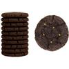 18 Carati | Ambra Scura | Biscotto al cacao con scorze d'arancia candite e cioccolato fondente | Biscotti artigianali italiani fatti a mano | Senza latte | Confezione regalo 130 g