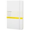 Moleskine Classic Notebook, Taccuino a Quadretti, Copertina Rigida e Chiusura ad Elastico, Formato Pocket 9 x 14 cm, Colore Bianco, 192 Pagine