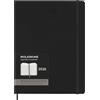 Moleskine Weekly Planner, Agenda Settimanale Verticale Pro 12 Mesi 2026, Copertina Rigida e Chiusura Elastica, Colore Nero, Formato Extra Large 19 x 25 cm
