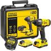 STANLEY SFMCF800C2K Impact Wrench V20 18V 2x 1.5Ah 165Nm