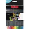 FABER-CASTELL - Set di matite colorate Black Edition da 36 pezzi | Matite colorate brillanti per carta chiara e scura con stesura morbida del colore, resistenti alla rottura ed ergonomiche