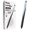 Pentel BL437 Energel Slim roller scatto 0,7 mm, nero 12 pz