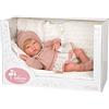 Arias BEBE REBORN ABRIL 40 CM. MANTA ROSA