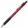 Faber-Castell 134521 - Matita meccanica GRIP, spessore mina 0,5 mm, colore fusto: rosso metallizzato, 1 pz.